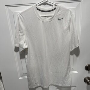 Nike Men's White Dri-FIT Short Sleeve Tee